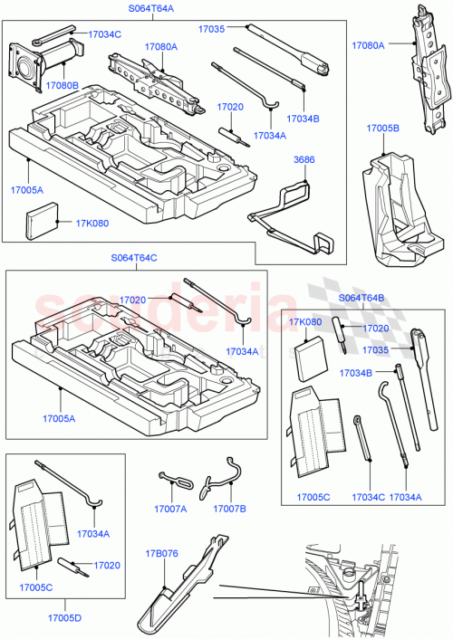Part Diagram for Land Rover KBK500160