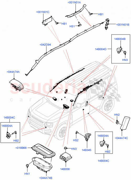Part Diagram for Land Rover LR147121
