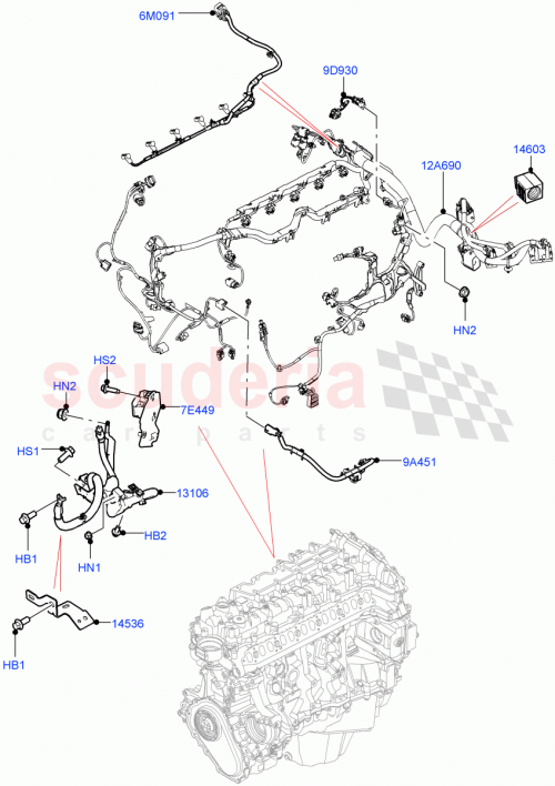 Part Diagram for Land Rover LR125613