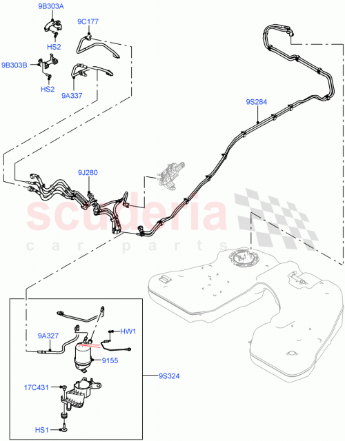 Part Diagram for Land Rover LR152584