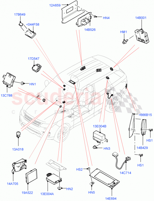 Part Diagram for Land Rover LR043576