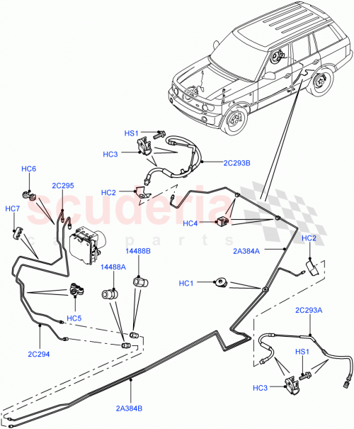 Part Diagram for Land Rover SHU500030
