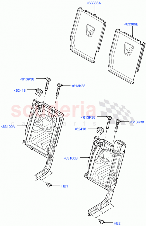 Part Diagram for Land Rover HTF500051