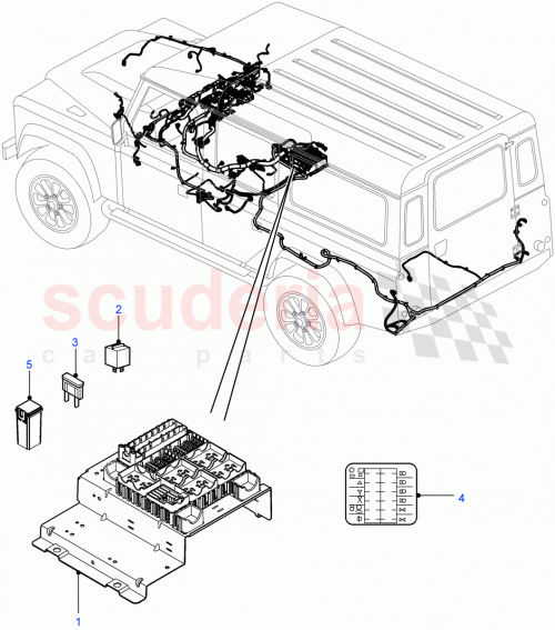 Part Diagram for Land Rover LR031708