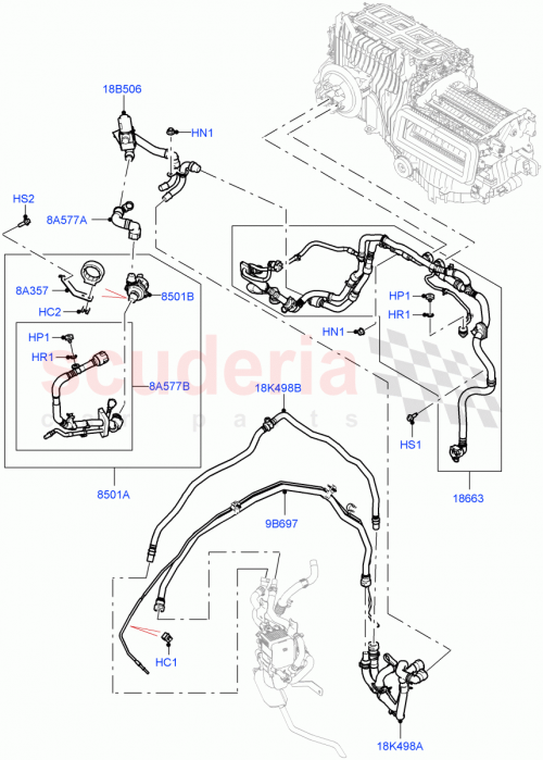Part Diagram for Land Rover LR151542