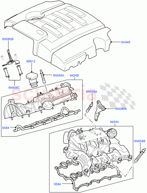Part Diagram for Land Rover LR032724