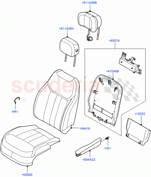 Part Diagram for Land Rover LR155180