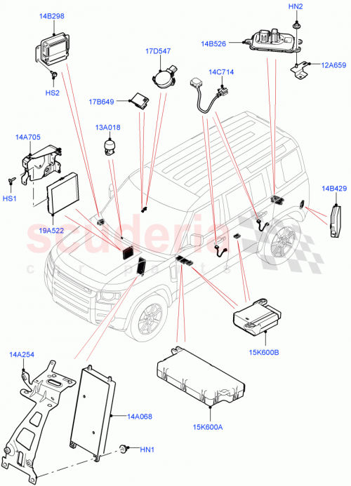 Part Diagram for Land Rover LR140962