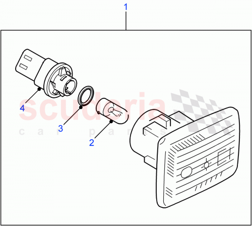 Part Diagram for Land Rover XGB000030