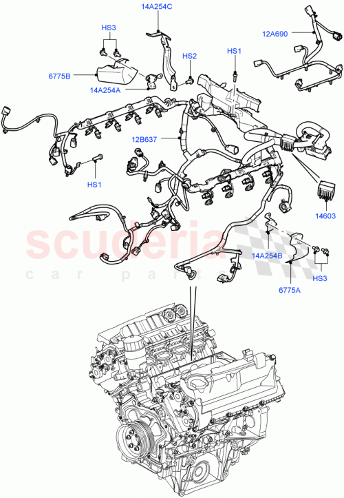Part Diagram for Land Rover LR012074