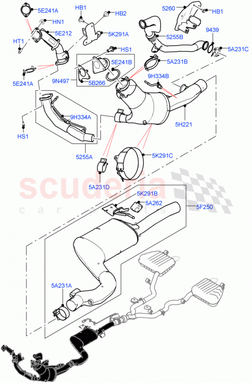 Part Diagram for Land Rover LR092899