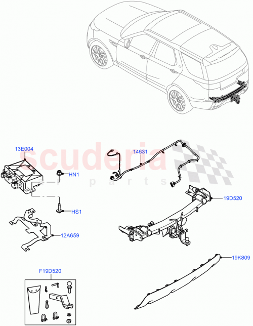Part Diagram for Land Rover LR142610