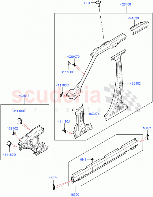 Part Diagram for Land Rover LR163925