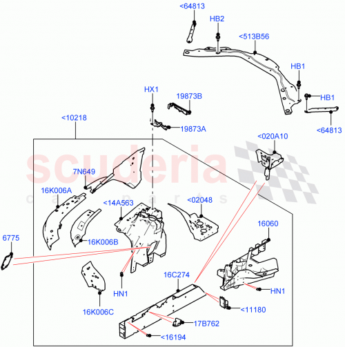Part Diagram for Land Rover LR154695