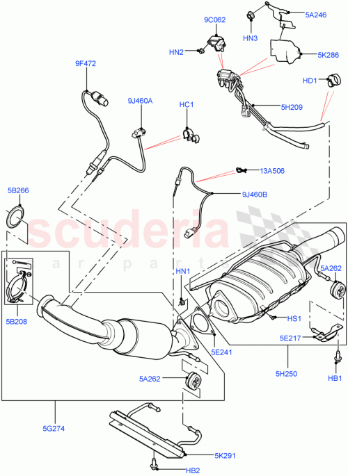 Part Diagram for Land Rover LR133910