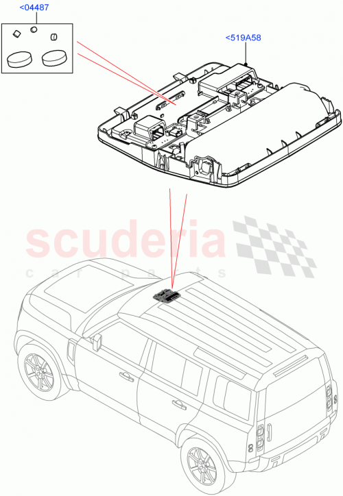 Part Diagram for Land Rover LR130957