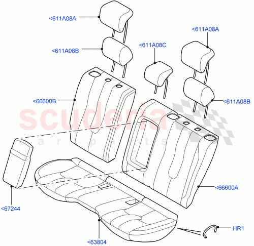 Part Diagram for Land Rover LR056543