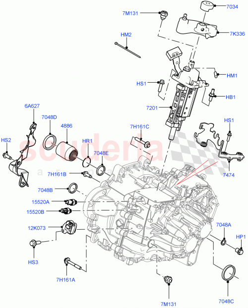 Part Diagram for Land Rover LR061608