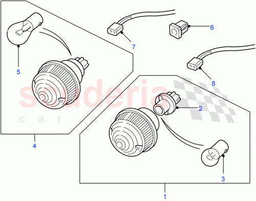 Part Diagram for Land Rover XBD500010