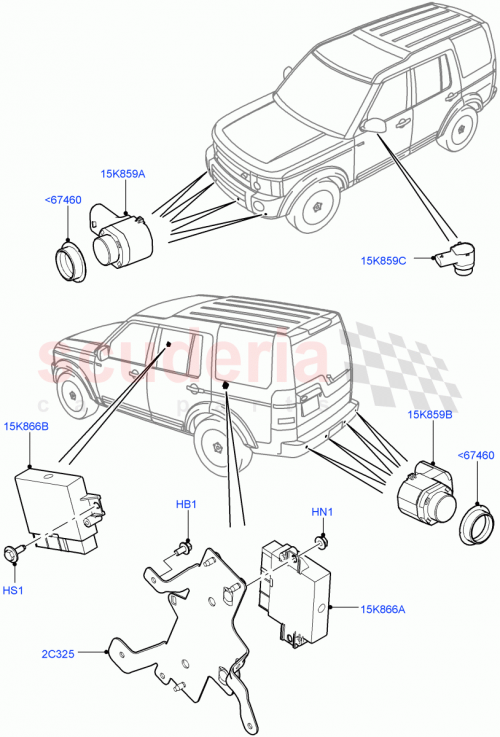 Part Diagram for Land Rover LR071362