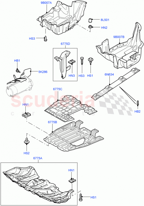 Part Diagram for Land Rover LR032034