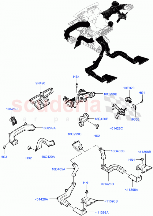 Part Diagram for Land Rover LR064508
