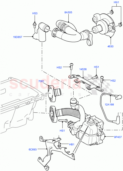 Part Diagram for Land Rover LR011904