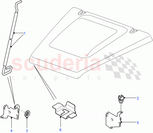 Part Diagram for Land Rover ASU710050