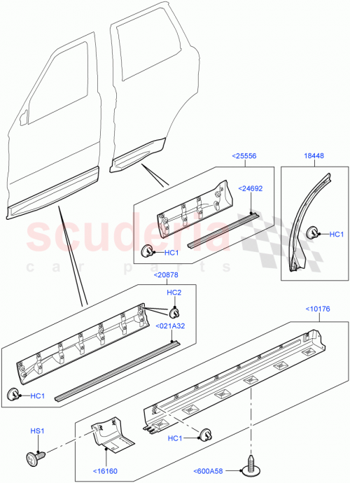 Part Diagram for Land Rover HYQ100060PUY