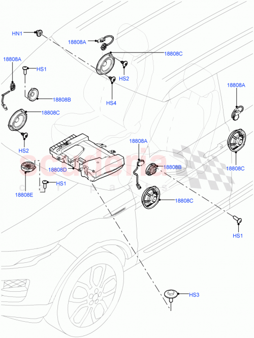 Part Diagram for Land Rover LR091159
