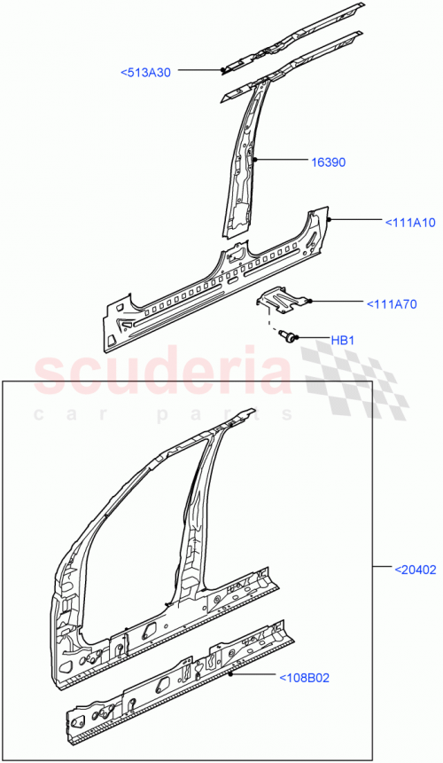 Part Diagram for Land Rover LR061716