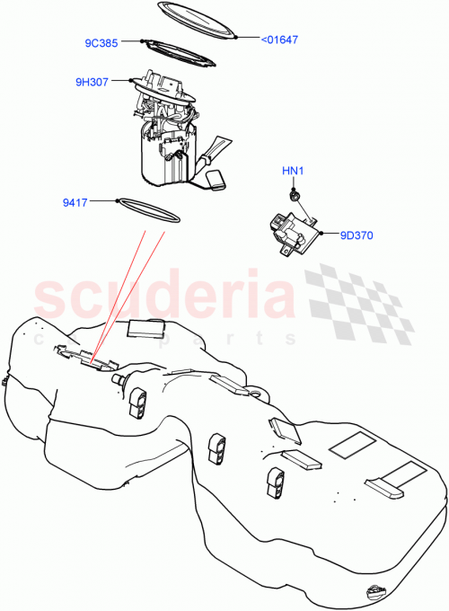 Part Diagram for Land Rover LR103447