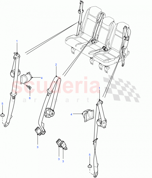 Part Diagram for Land Rover EVL501600PMA