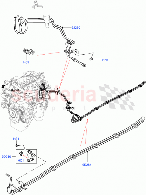 Part Diagram for Land Rover LR144232