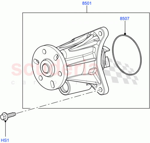 Part Diagram for Land Rover LR013164