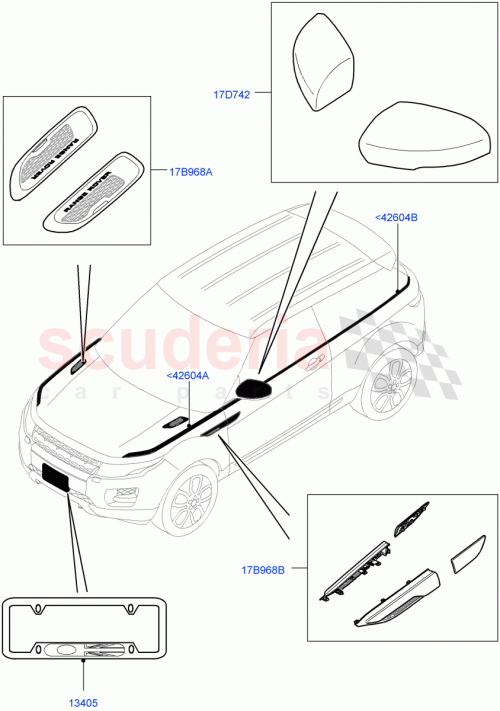 Part Diagram for Land Rover VPLVB0145
