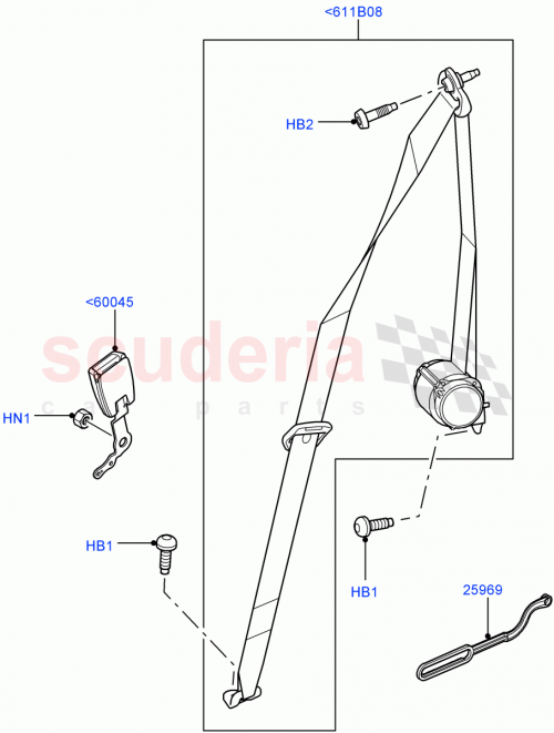 Part Diagram for Land Rover HYH500090