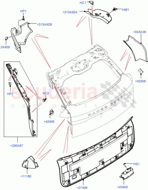 Part Diagram for Land Rover LR092473