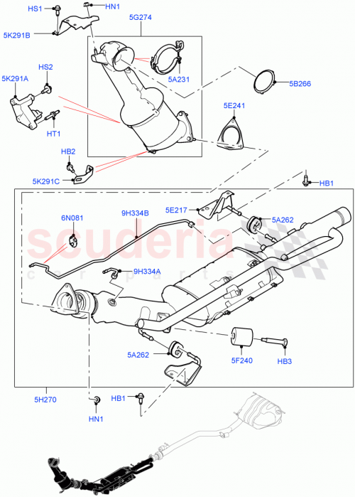 Part Diagram for Land Rover LR136501