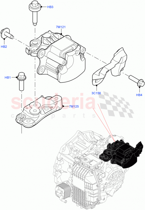 Part Diagram for Land Rover LR140689