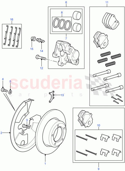 Part Diagram for Land Rover FTC1368