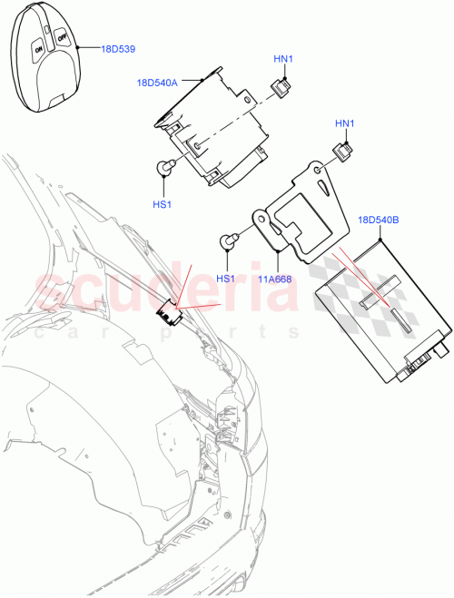 Part Diagram for Land Rover RYH500900
