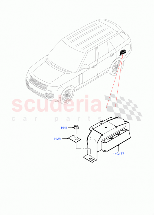 Part Diagram for Land Rover LR105074