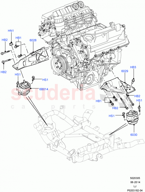Part Diagram for Land Rover RYH000081