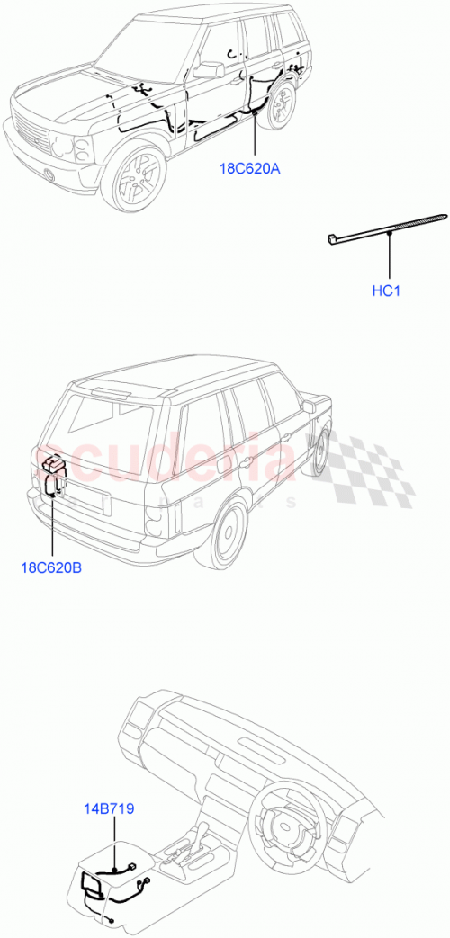 Part Diagram for Land Rover LR019097