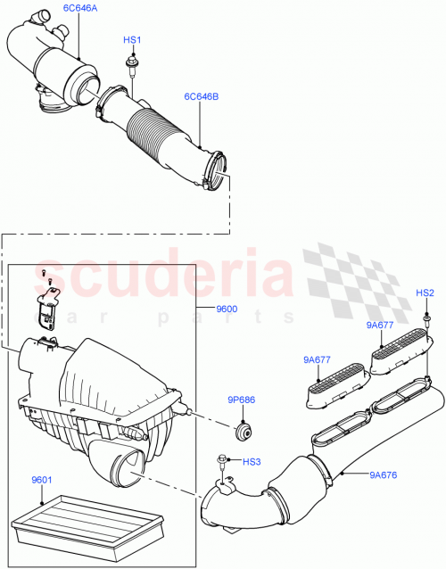 Part Diagram for Land Rover LR036450