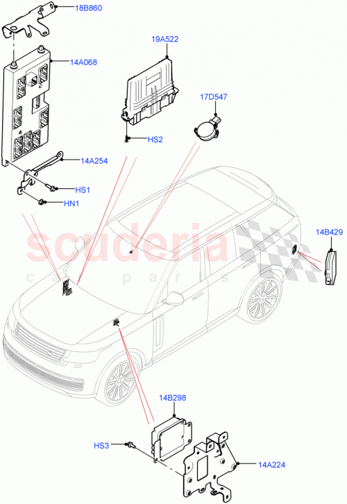 Part Diagram for Land Rover LR174522