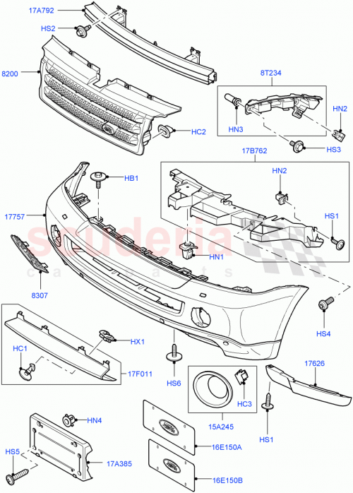 Part Diagram for Land Rover DPB500461LML