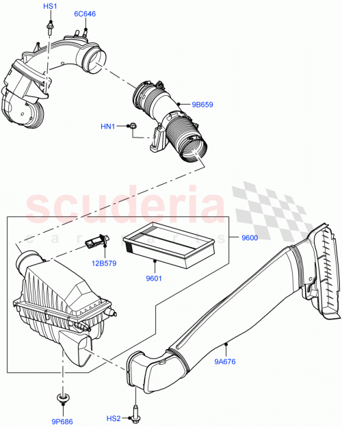 Part Diagram for Land Rover LR131432