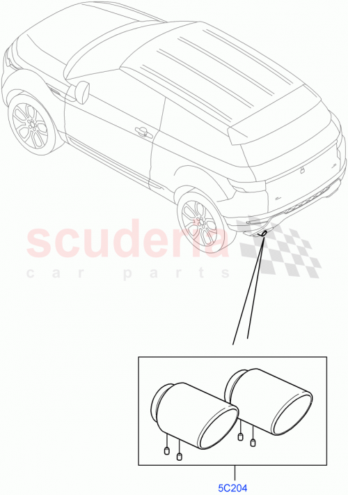 Part Diagram for Land Rover VPLVB0107